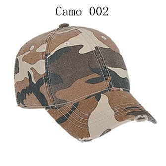 Youth camouflage superior garment washed cotton twill distressed visor low profile pro style caps